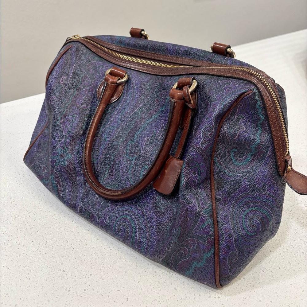 Etro Paisley Boston Bag | 90s Vintage